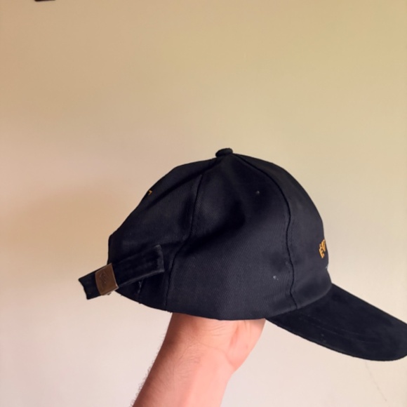 Vintage EQUIPE ROBERT TRANSPORT Dad hat baseball cap strapback black blue - Picture 4 of 6